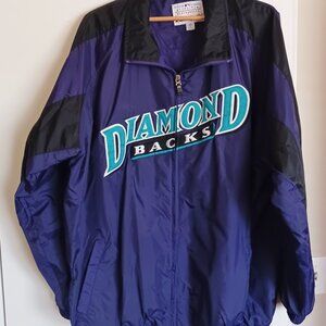 VINTAGE Arizona Diamondbacks Jacket Embroidered Logo Majestic Baseball Mens XXL